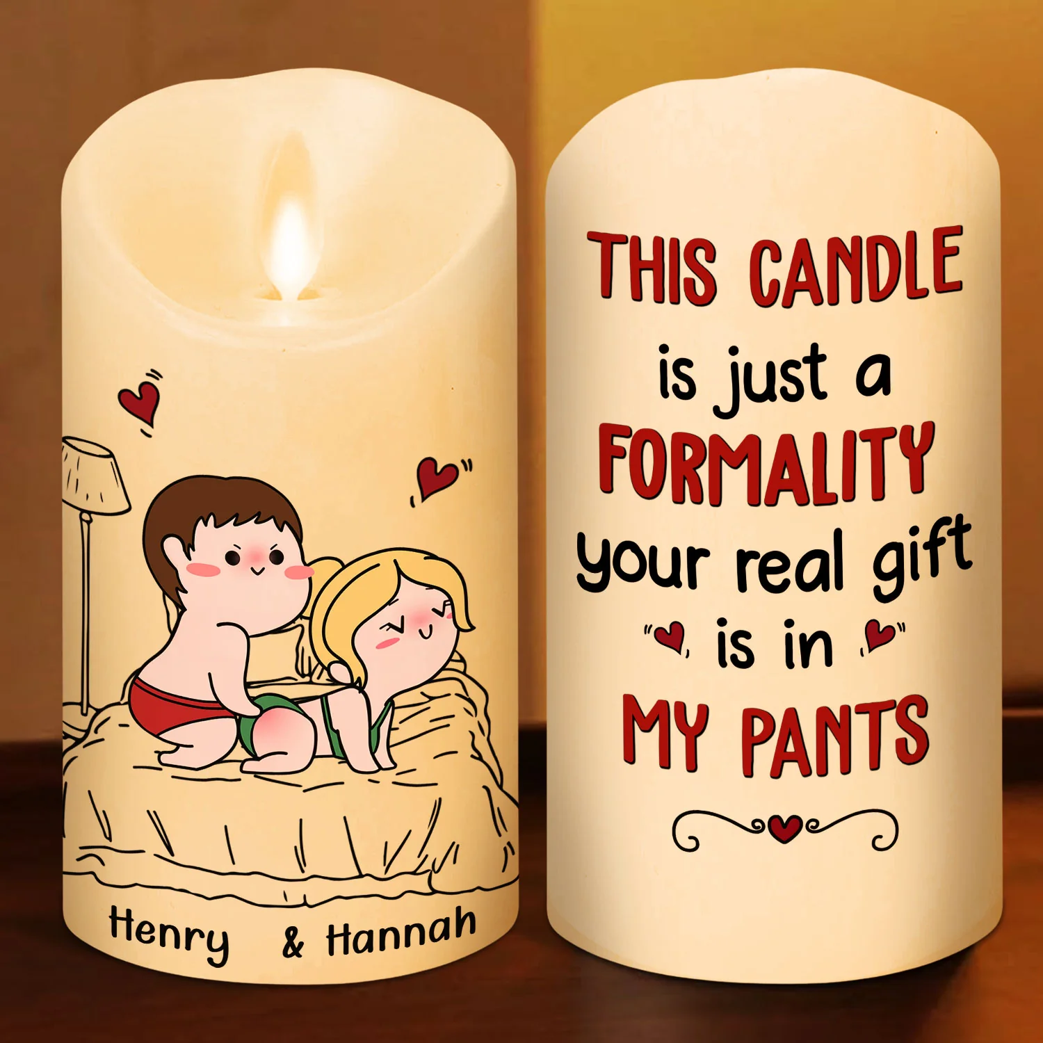 In My Pants - Personalized Custom LED Candle - Image 2