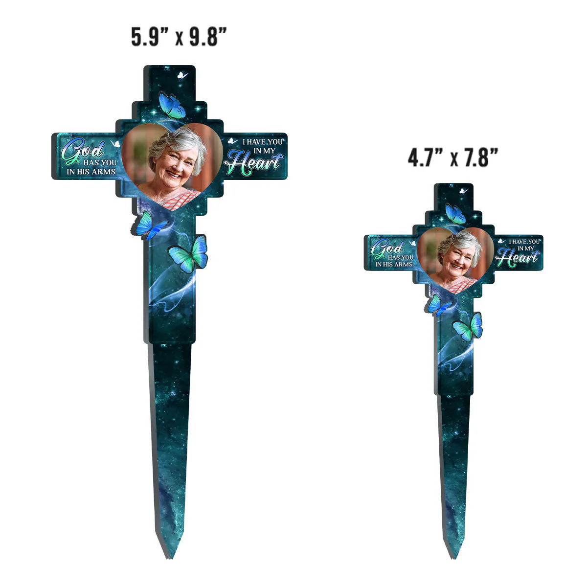In Our Hearts Always - Personalized Custom Acrylic Garden Stake - Image 6