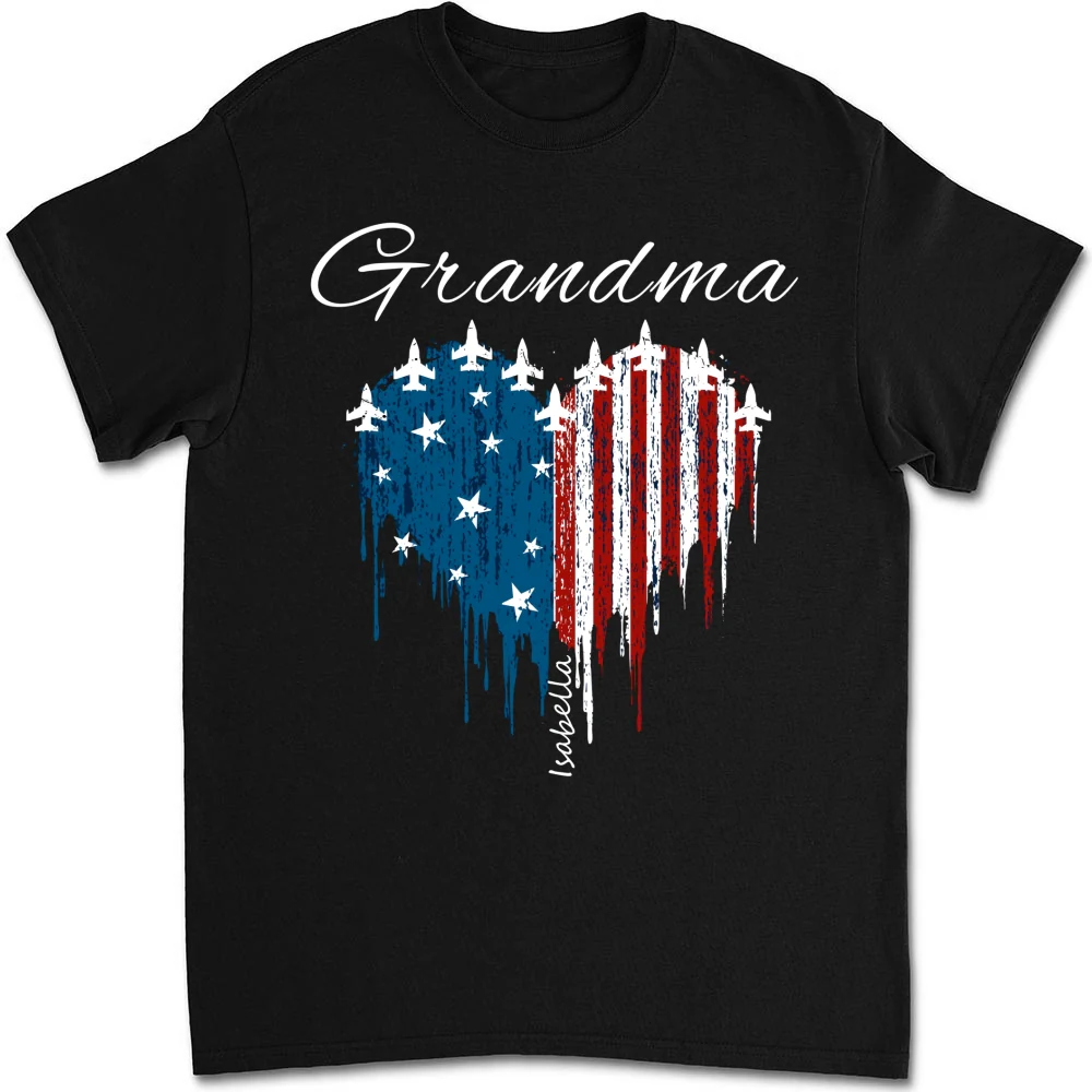 Independence Day Grandma - Personalized Custom Shirt - Image 5