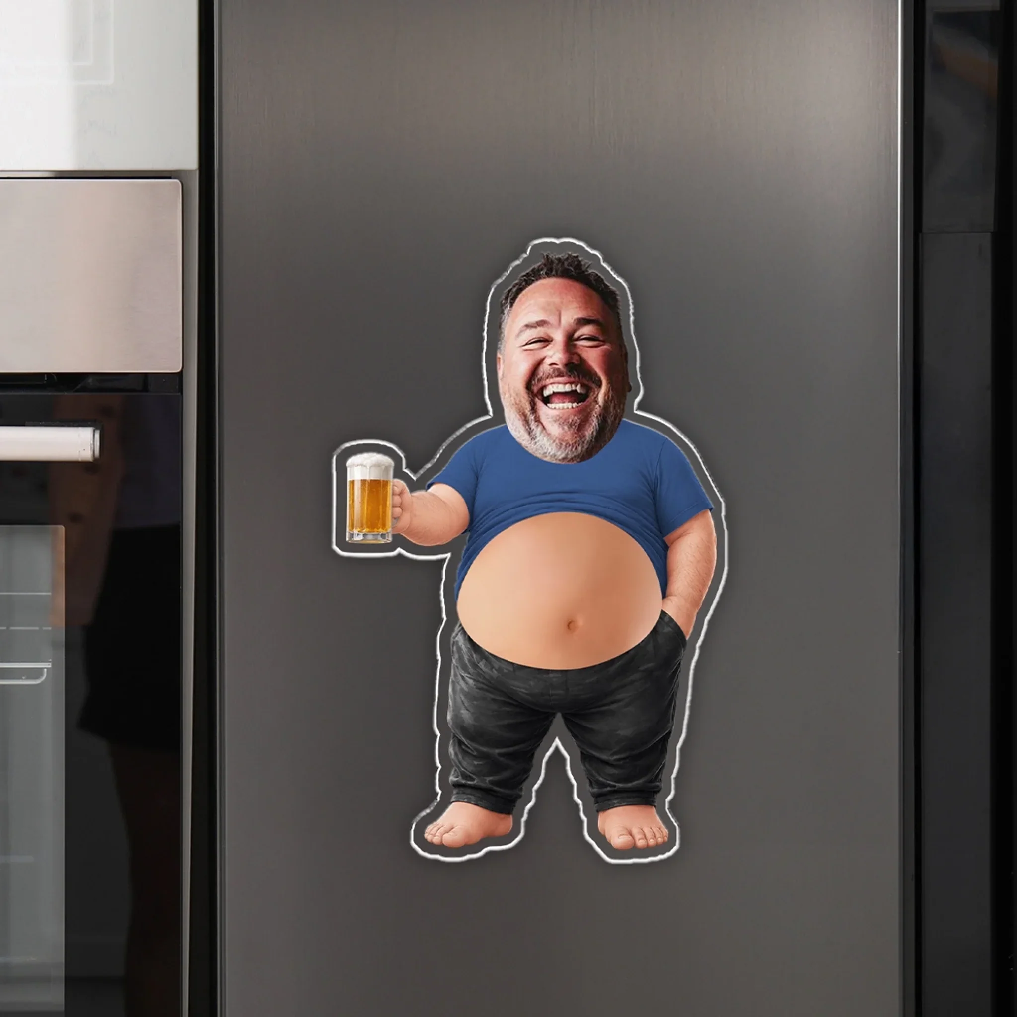 It Is Not A Dad Bod - Personalized Custom Squishy Acrylic Fridge Magnet - Image 4