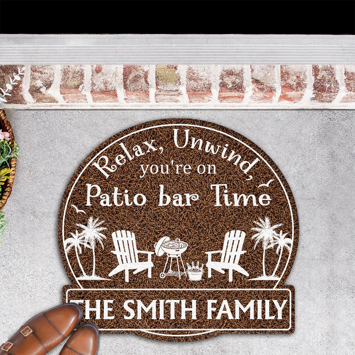 It Is Patio Time - Personalized Custom Doormat - Image 4