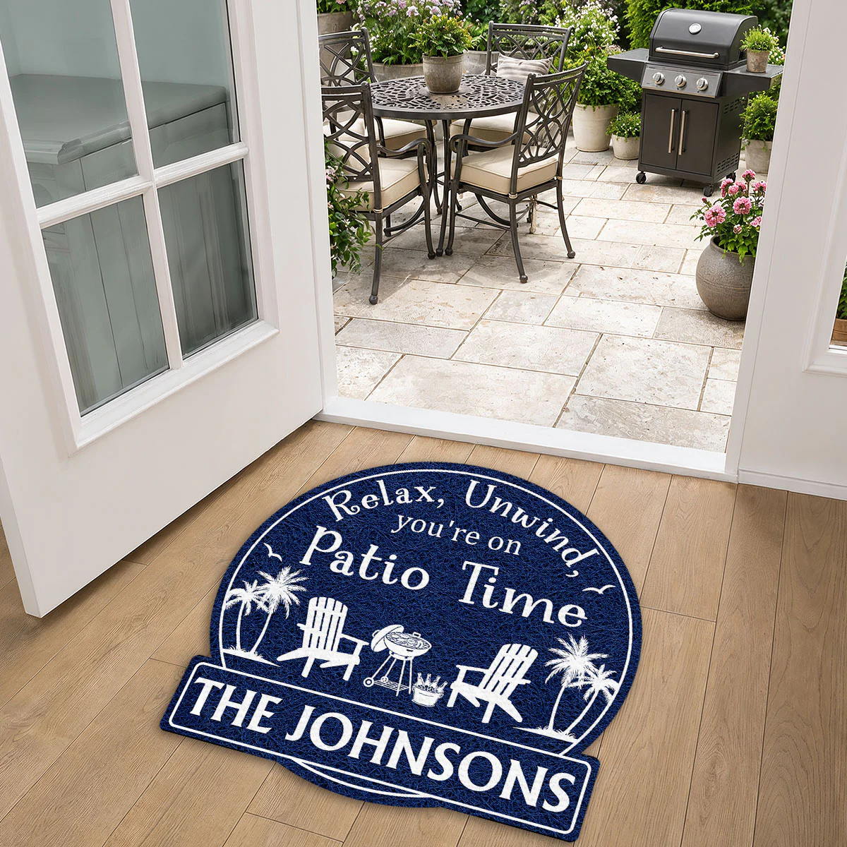 It Is Patio Time - Personalized Custom Doormat - Image 5