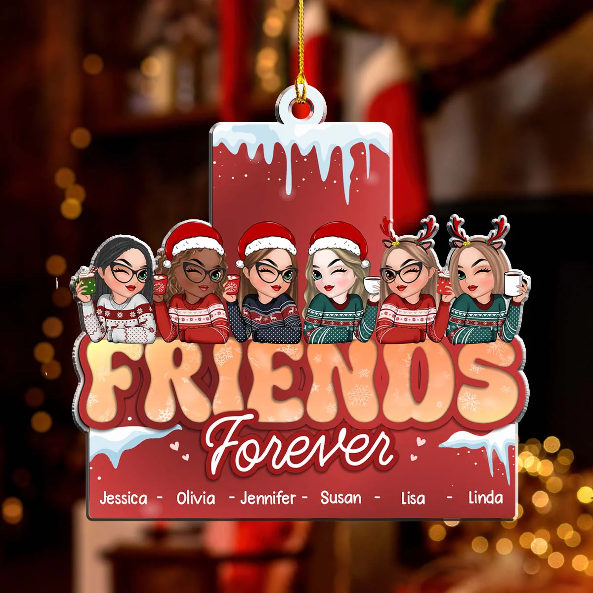 It Took Us A Long Time - Personalized Custom Acrylic Ornament - Image 4