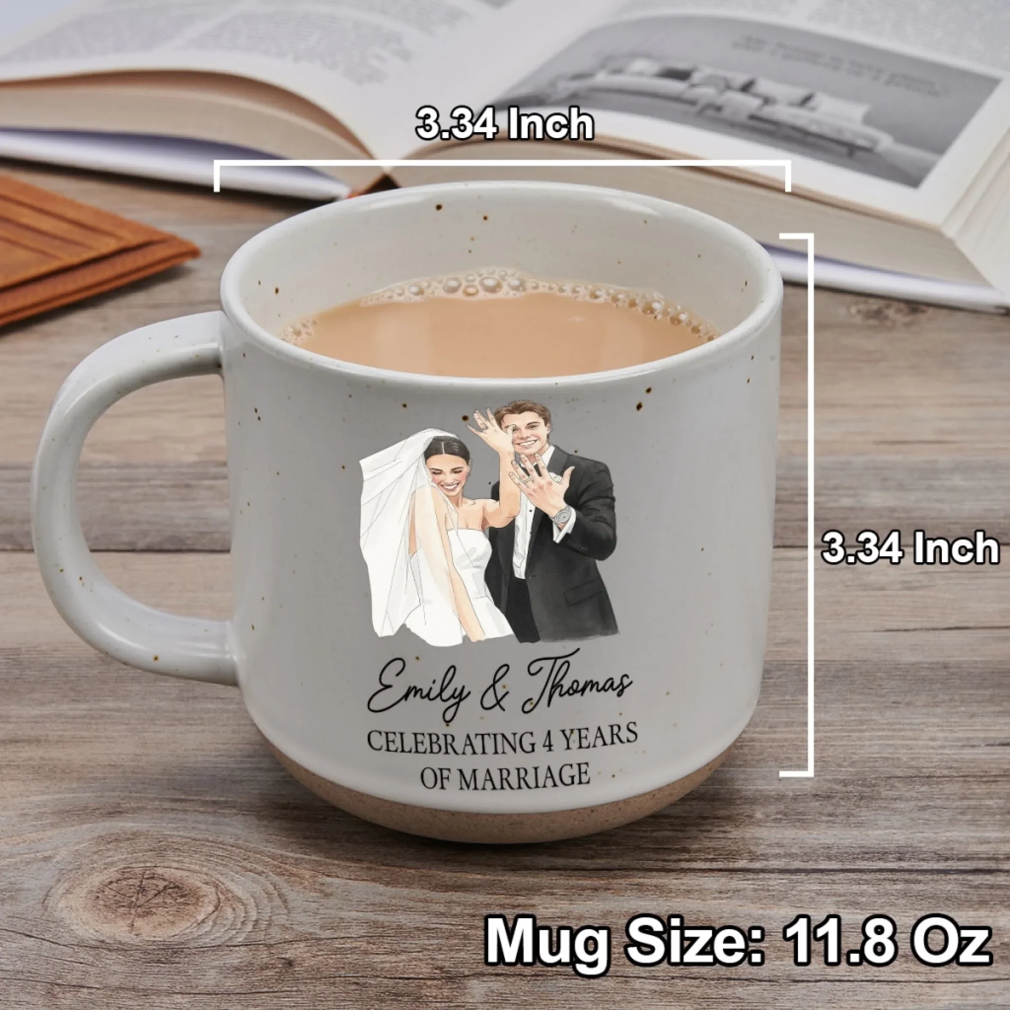 Journey Together - Personalized Custom Pottery Mug - Image 2