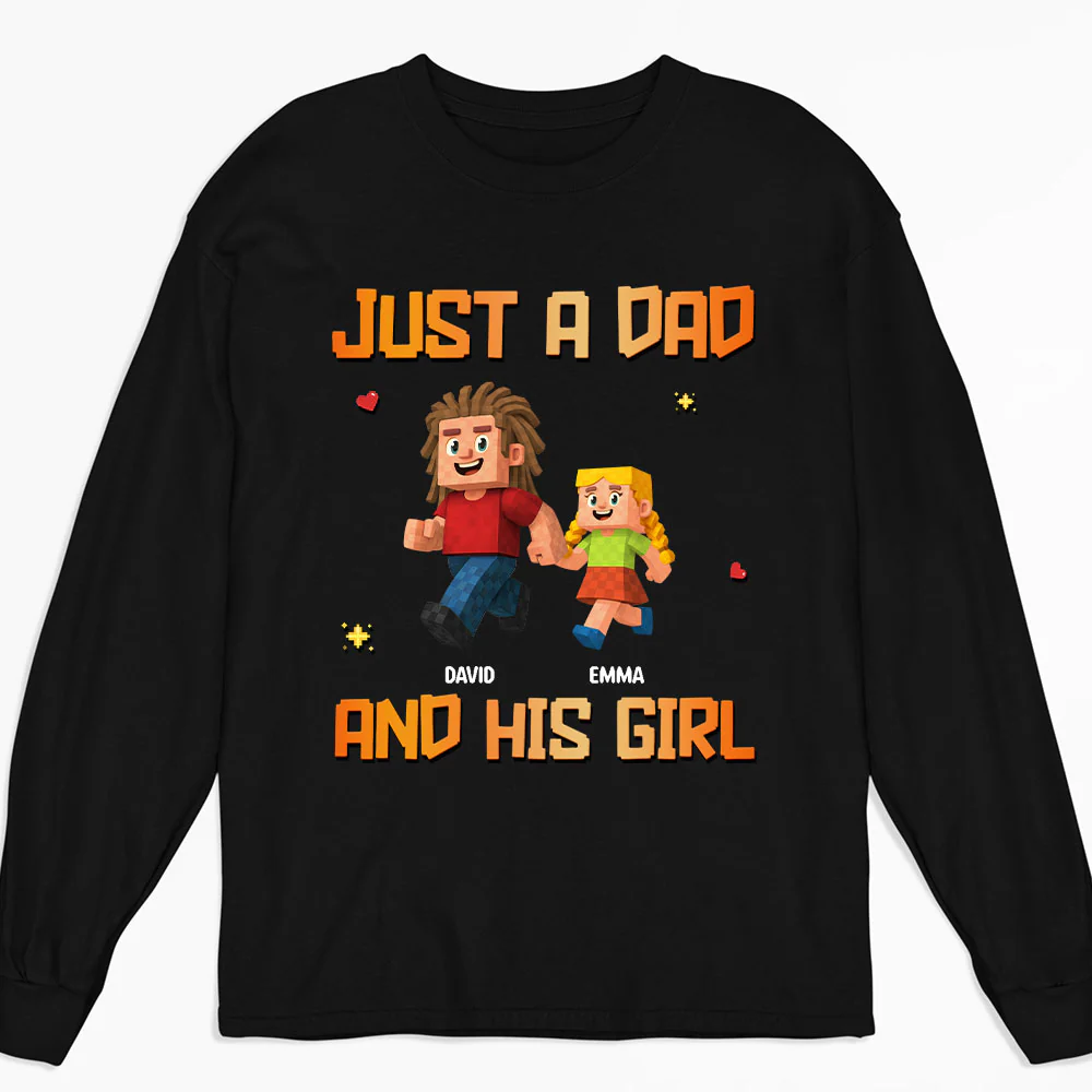 Just A Dad - Personalized Custom Shirt - Image 4