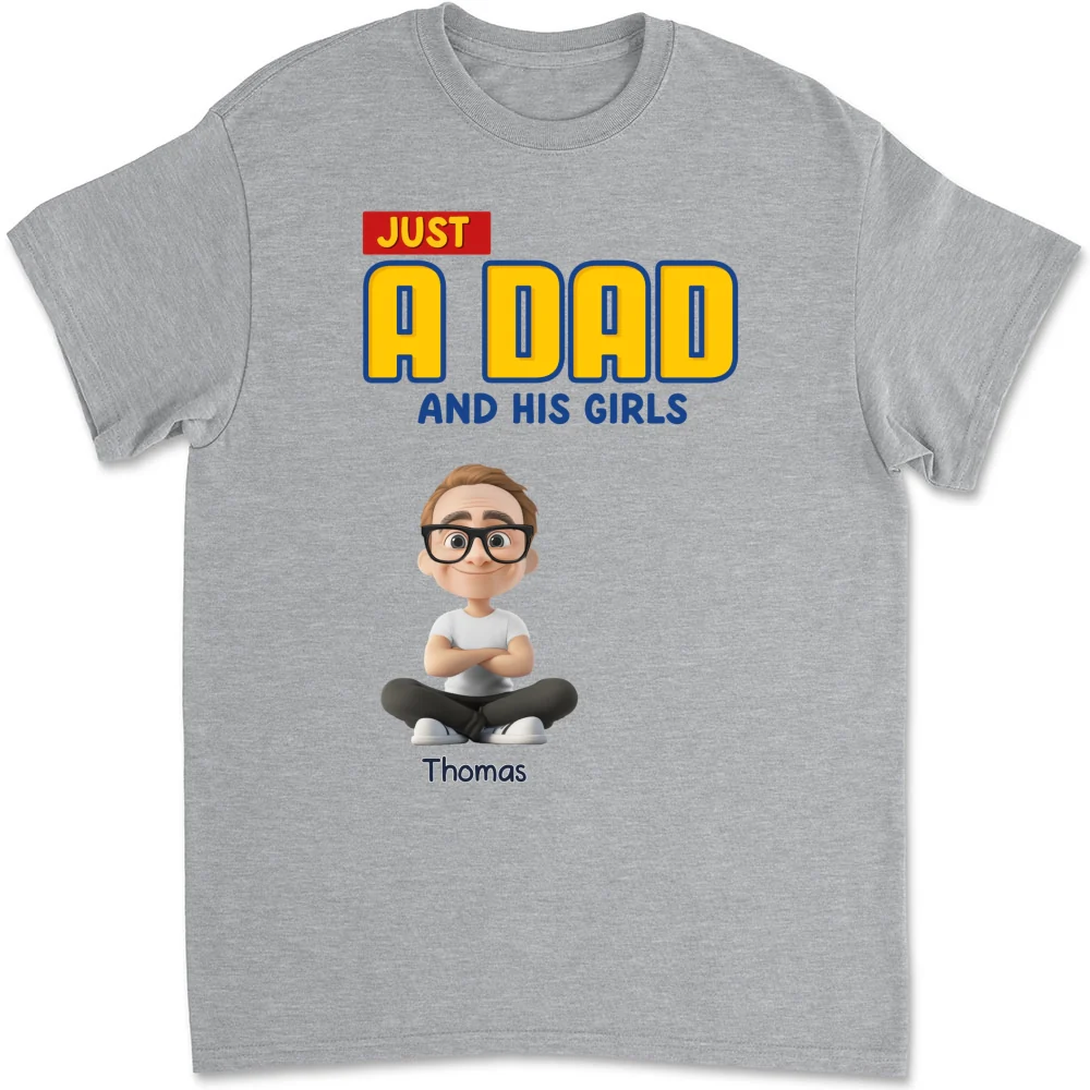 Just A Dad - Personalized Custom Shirt - Image 7