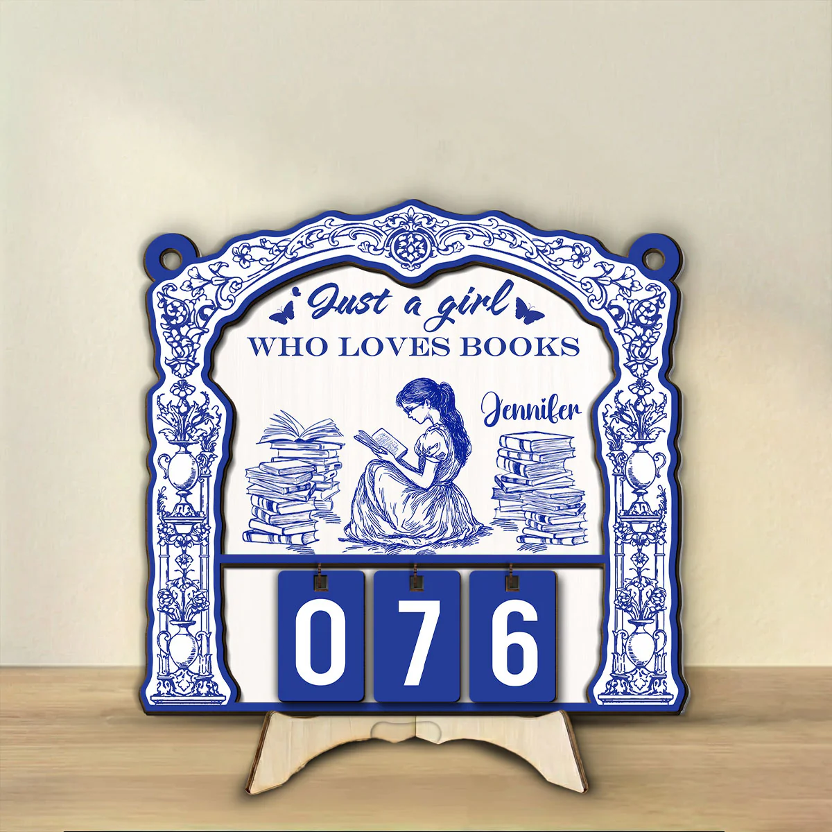 Just A Girl Who Loves s - Personalized Custom Tracker Sign - Image 3