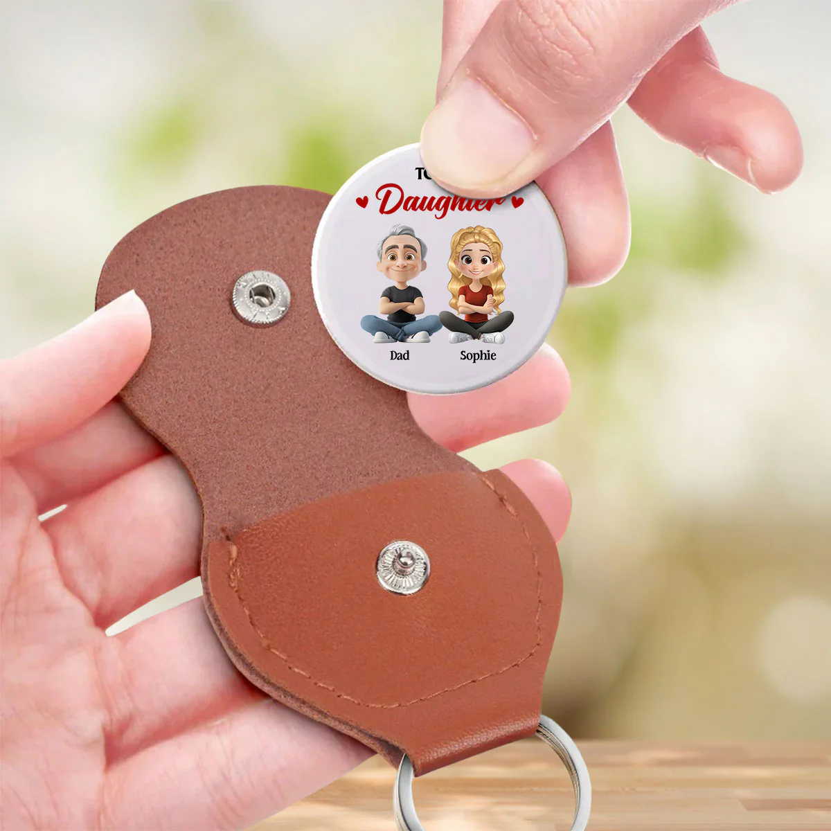 Just Do Your Best Daughter - Personalized Custom Pocket Hug - Image 3