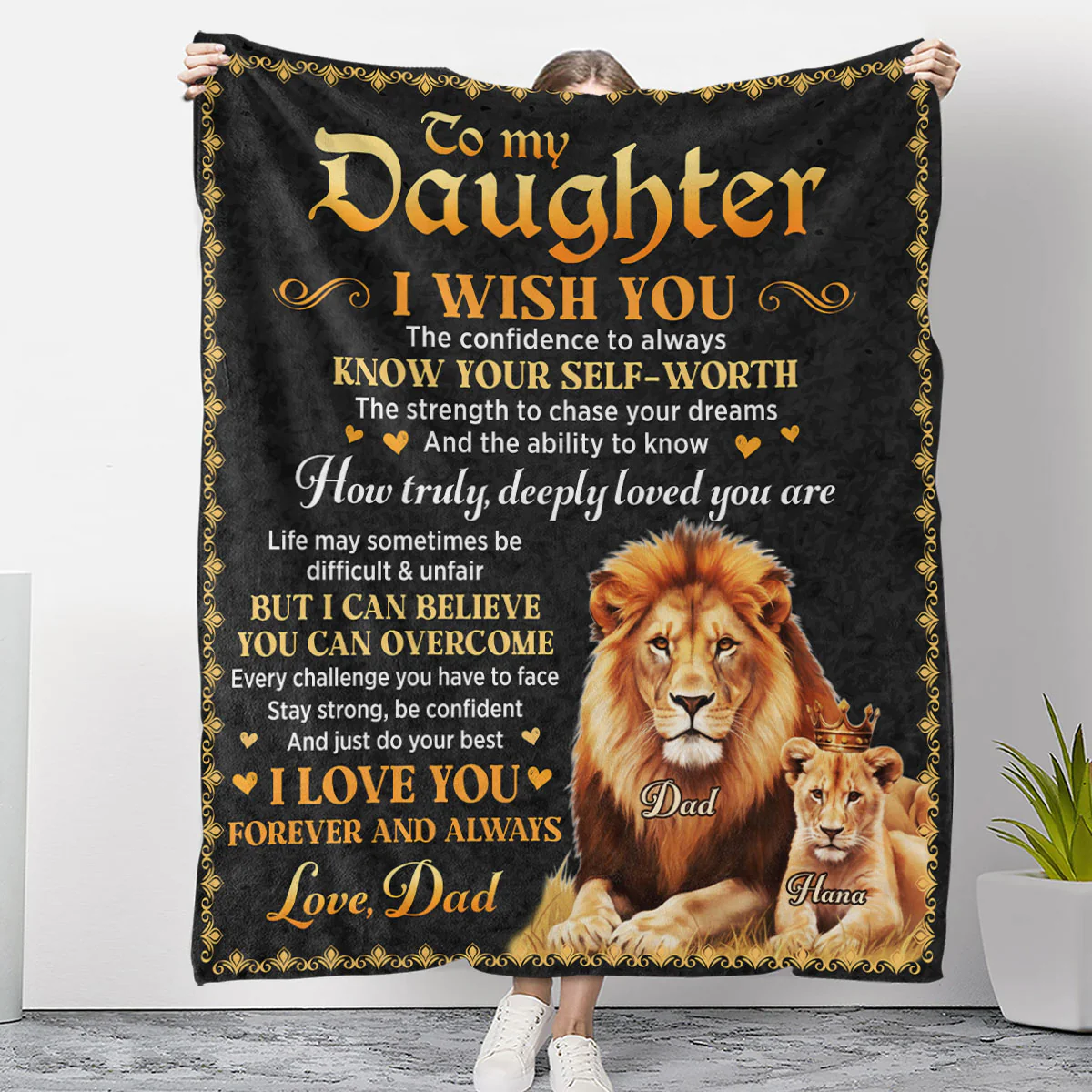 Just Do Your Best - Personalized Custom Fleece Blanket