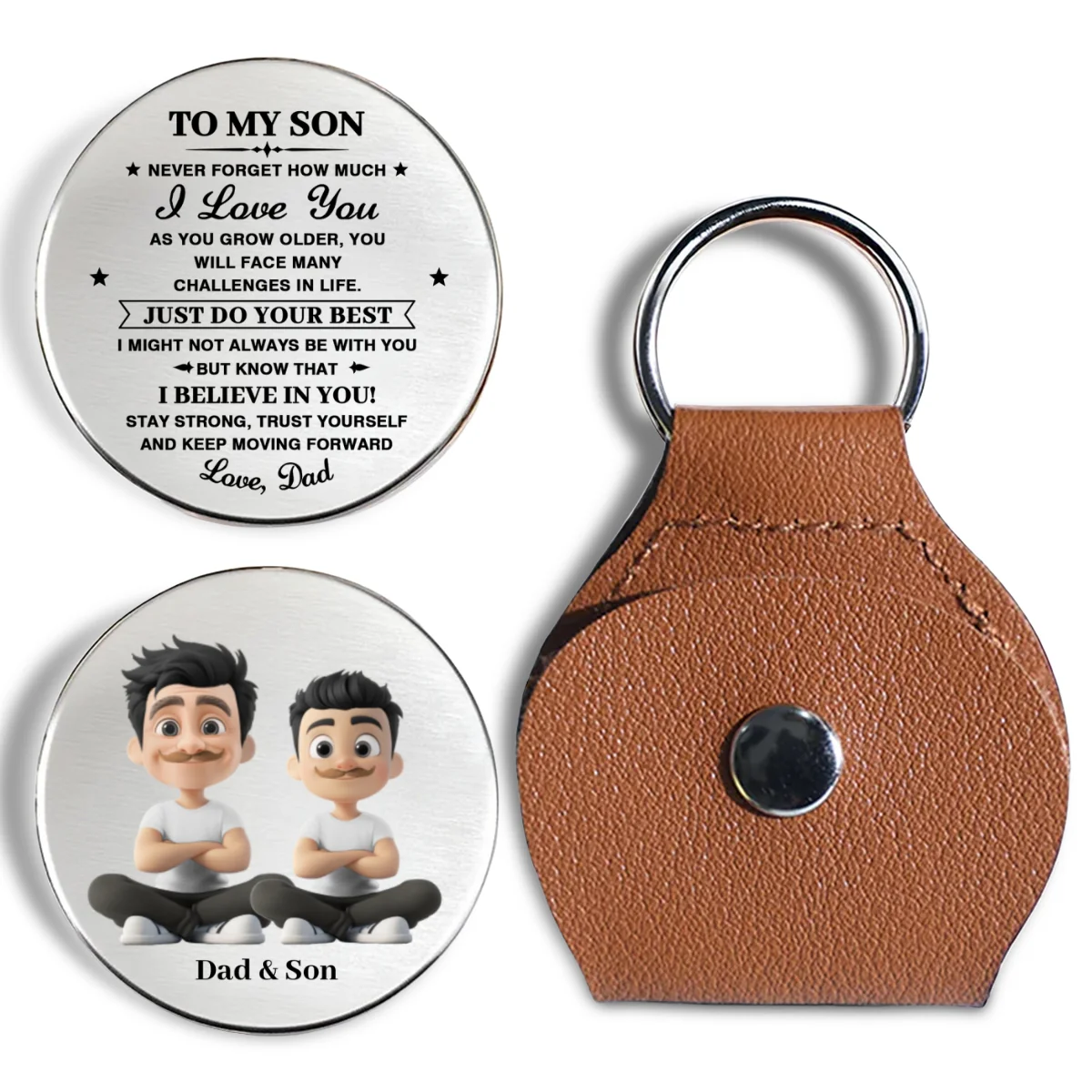 Just Do Your Best - Personalized Custom Pocket Hug - Image 7