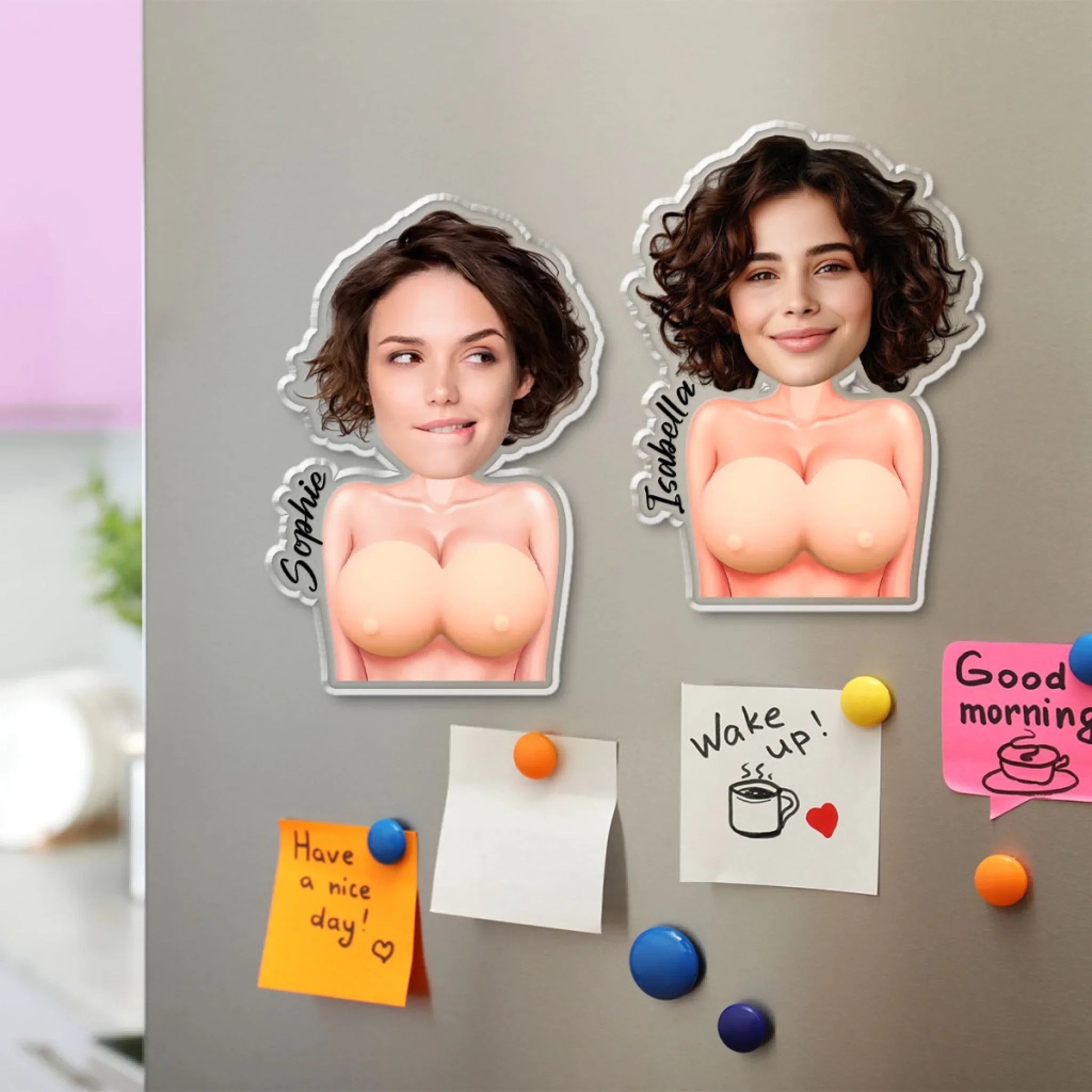 Just One More Poke - Personalized Custom Squishy Acrylic Fridge Magnet - Image 3