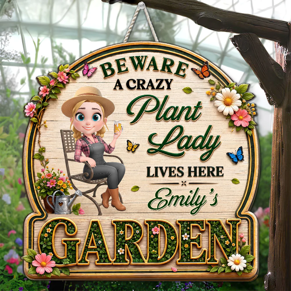 Just The Lady - Personalized Custom 3D Effect Wood Sign - Image 4