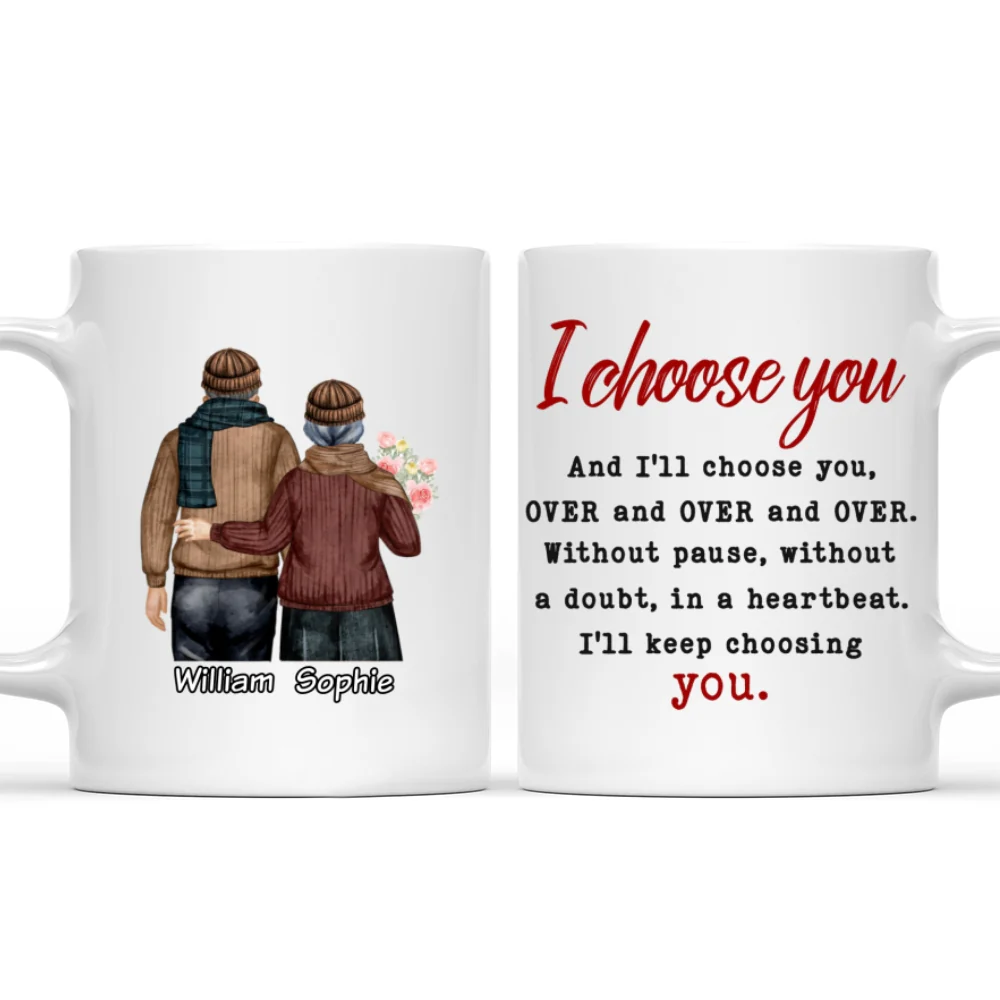 Keep Choosing You - Personalized Custom Coffee Mug - Image 7