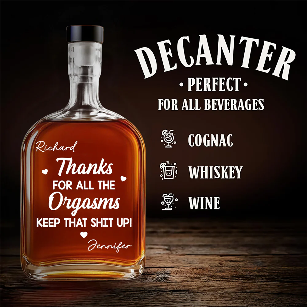 Keep It Up - Personalized Custom Spirits Decanter - Image 2