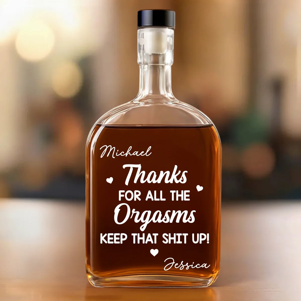 Keep It Up - Personalized Custom Spirits Decanter - Image 7
