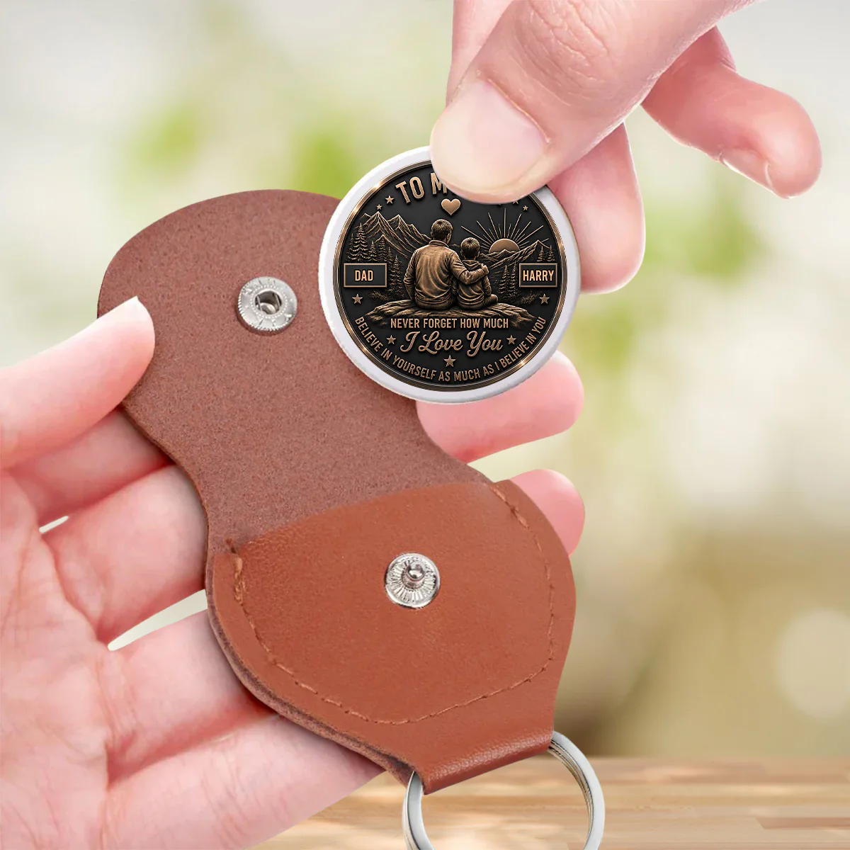 Keep Moving Forward Son - Personalized Custom Pocket Hug - Image 3