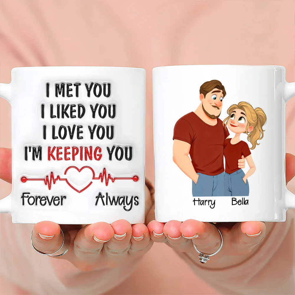 Keeping You Always - Personalized Custom 3D Inflated Effect Mug - Image 3