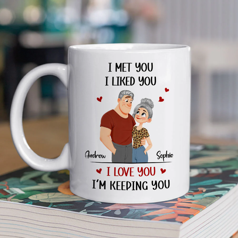 Keeping You Cartoon - Personalized Custom Coffee Mug - Image 2