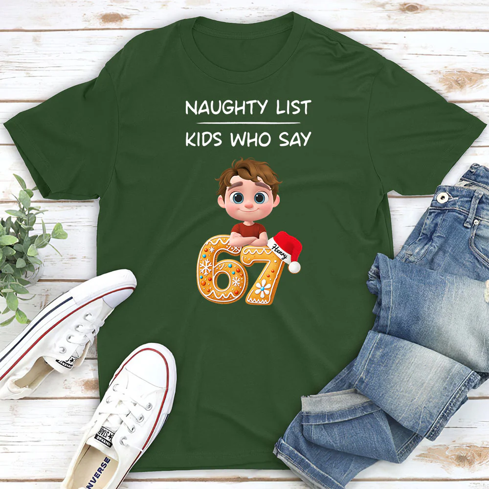 Kids Who Say 67 - Personalized Custom Shirt - Image 4
