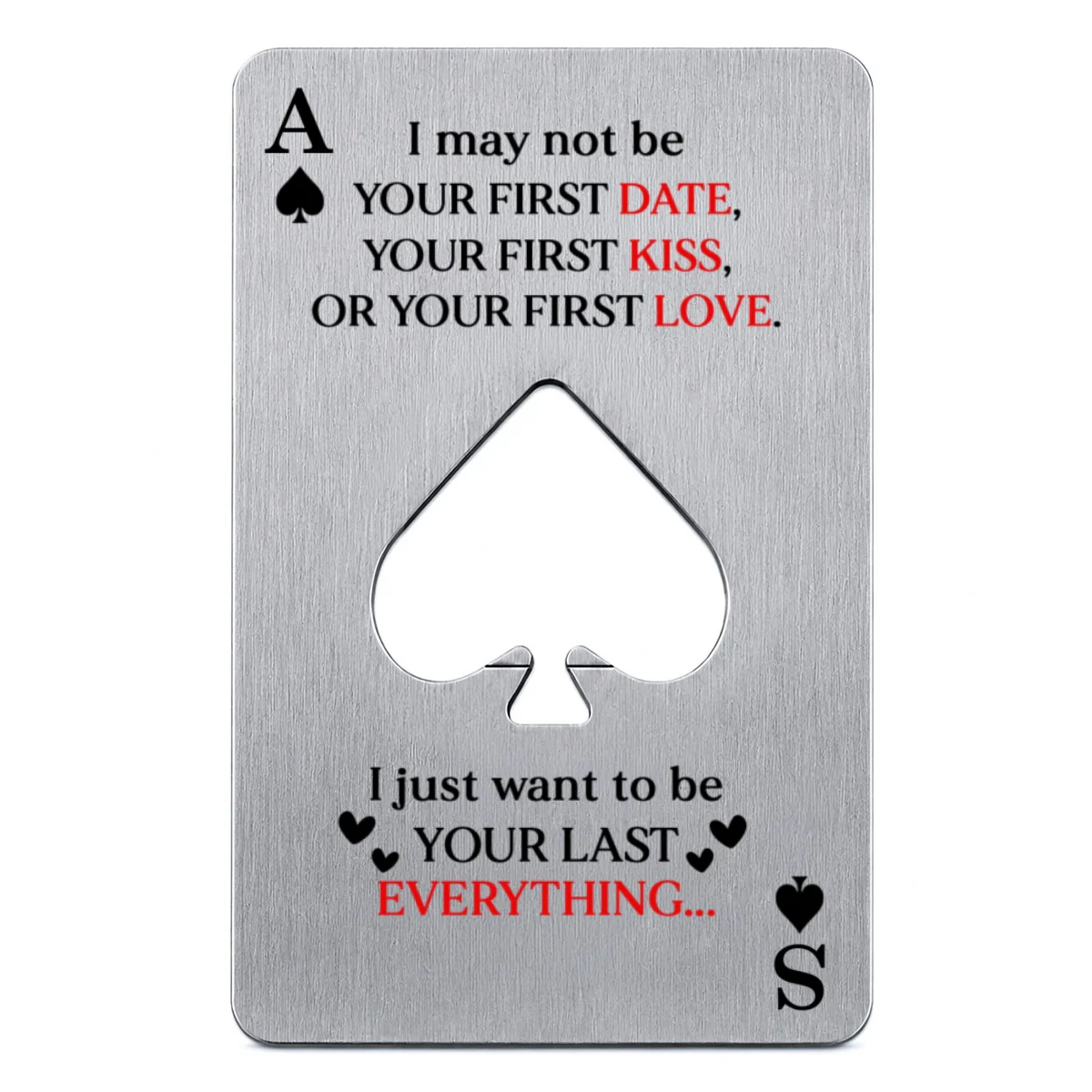 King & Queen Couple - Personalized Custom Ace Of Spades Bottle Opener - Image 8