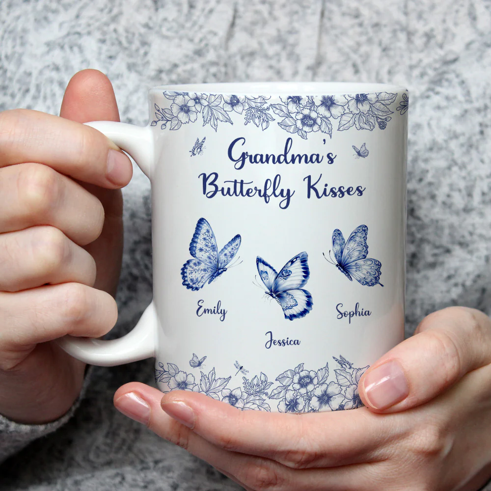 Kisses - Personalized Custom Coffee Mug - Image 4