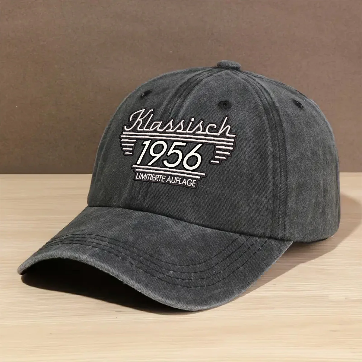 Klassische Edition - Personalisierte Vintage-Jeanskappe Im Used-Look - Image 5