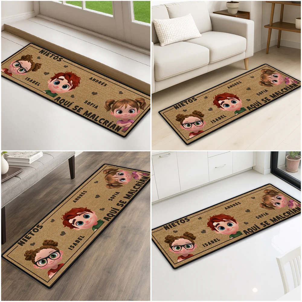 La Vida Es Mejor Con Los Nietos – Alfombra Tipo Runner Personalizada - Image 2