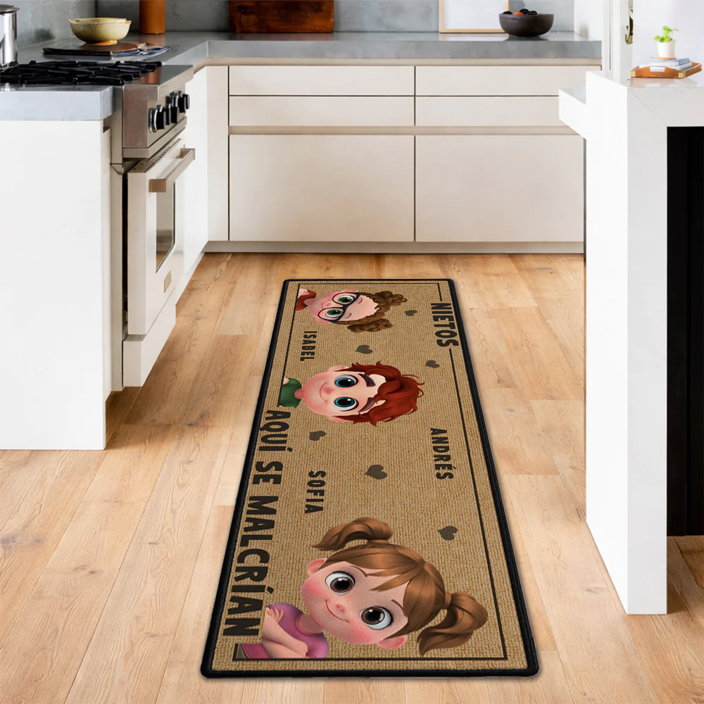 La Vida Es Mejor Con Los Nietos – Alfombra Tipo Runner Personalizada - Image 5