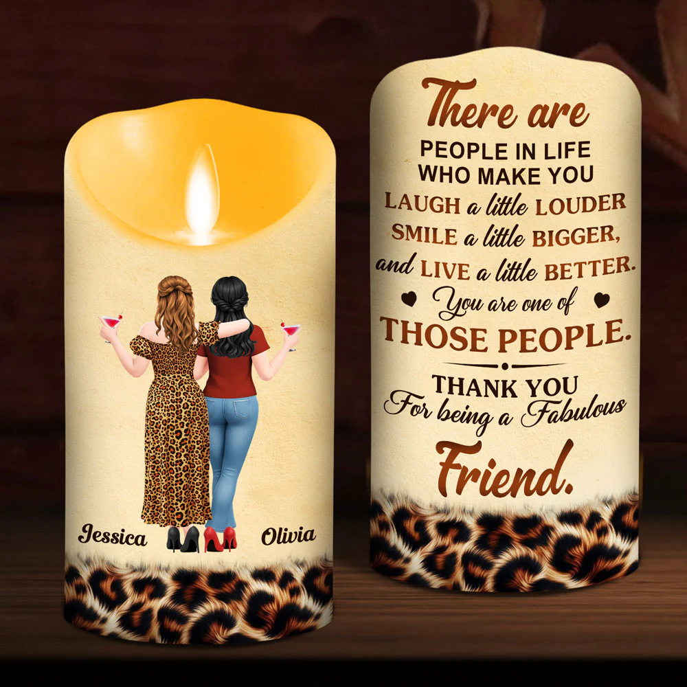 Laugh A Little Louder - Personalized Custom LED Candle