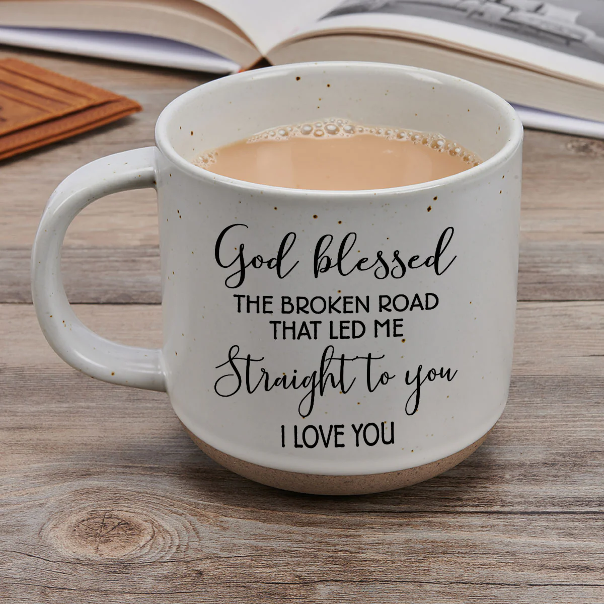 Lead Me To You  - Personalized Custom Pottery Mug - Image 3