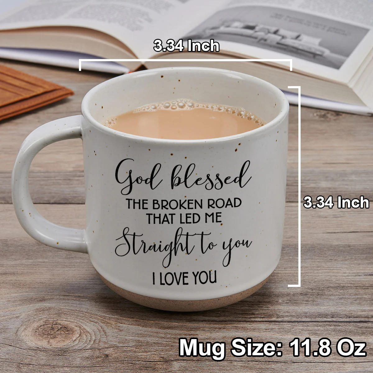 Lead Me To You  - Personalized Custom Pottery Mug - Image 4