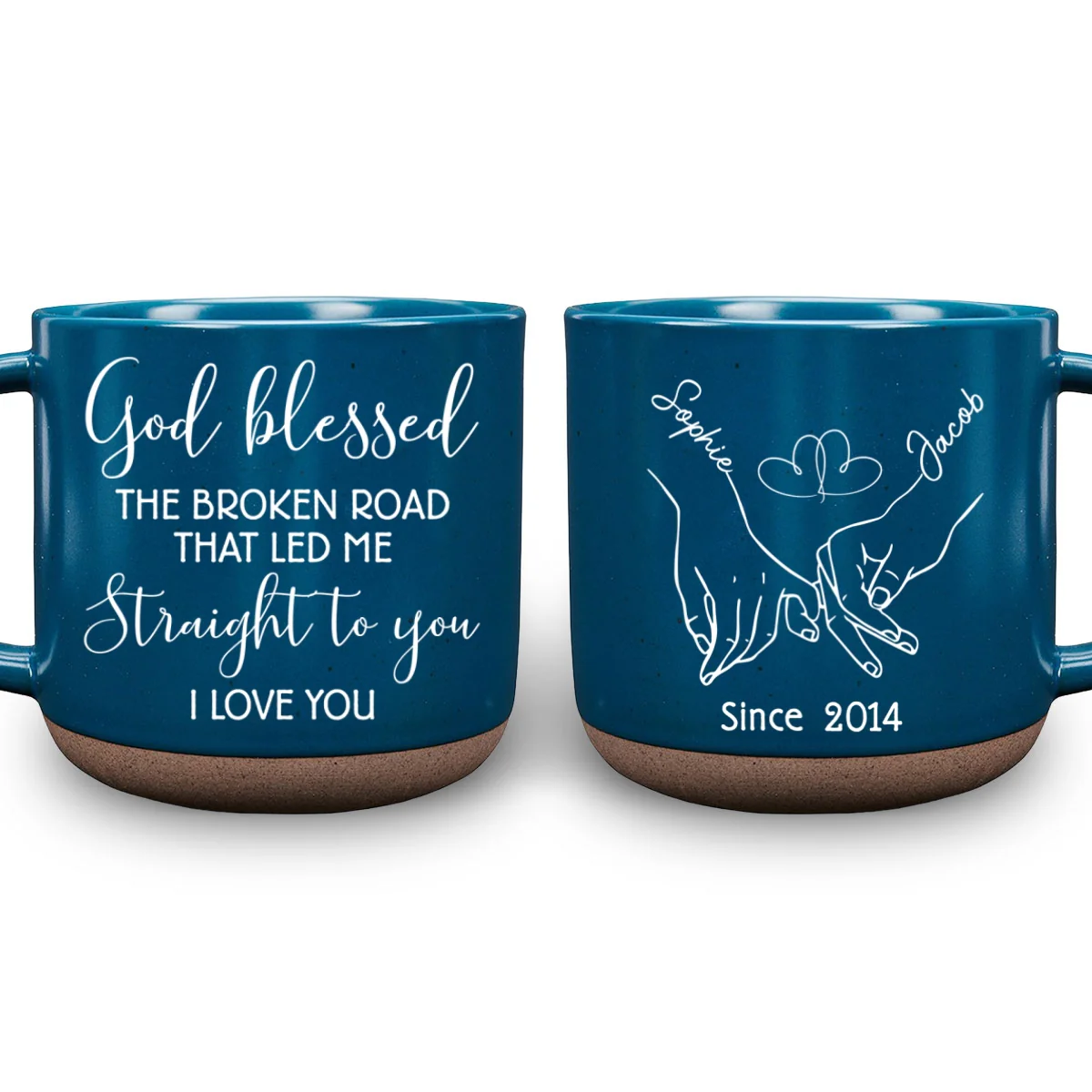 Lead Me To You  - Personalized Custom Pottery Mug - Image 6