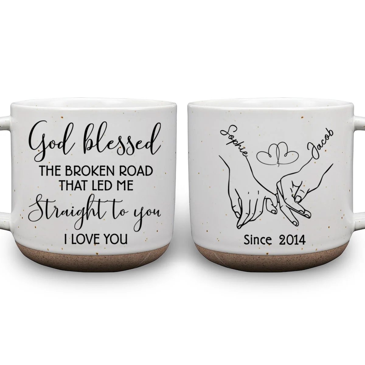 Lead Me To You  - Personalized Custom Pottery Mug - Image 7
