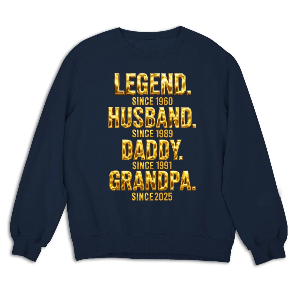Legend Dad Grandpa - Personalized Custom Shirt - Image 17