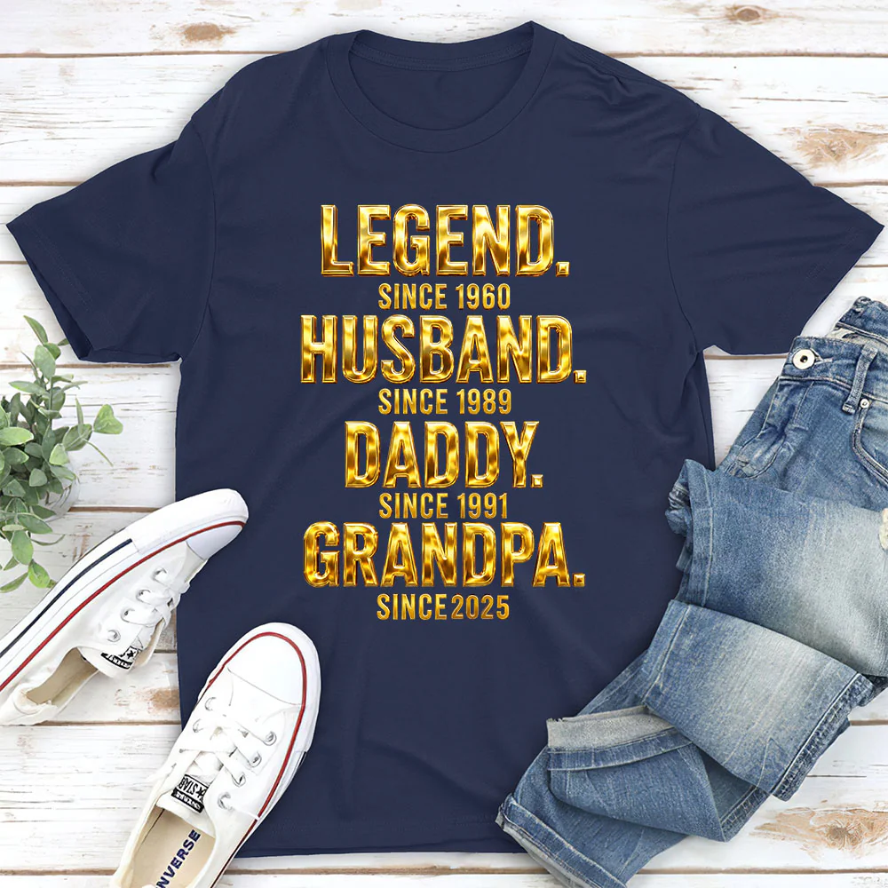 Legend Dad Grandpa - Personalized Custom Shirt - Image 2