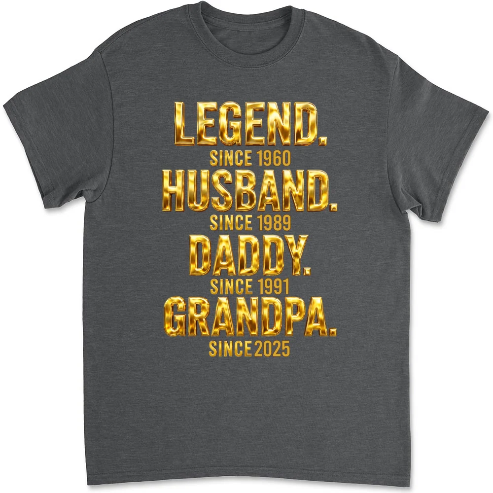 Legend Dad Grandpa - Personalized Custom Shirt - Image 9