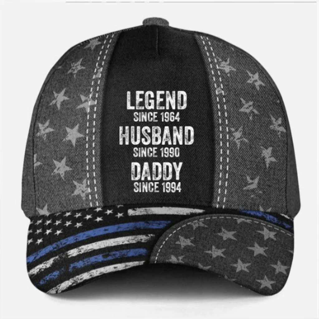 Legend Husband Daddy - Personalized Custom Classic Cap - Image 6