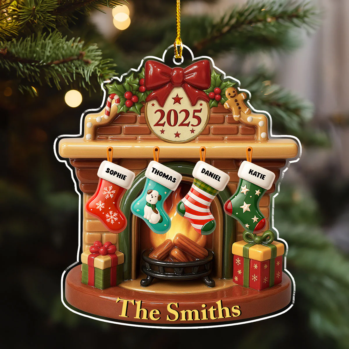 Let It Snow - Personalized Custom Acrylic Ornament