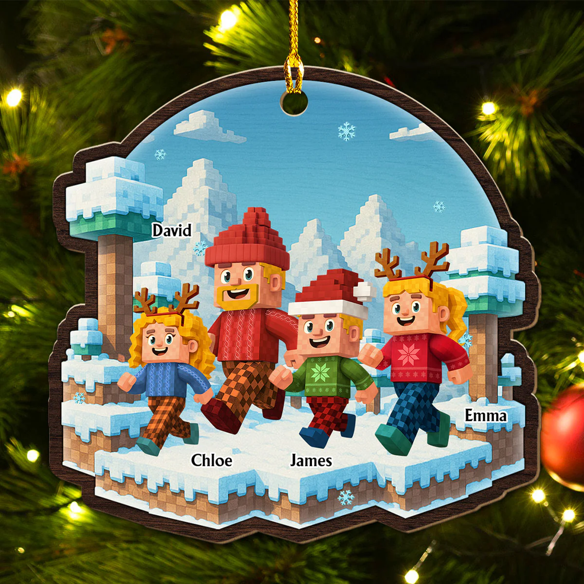 Let Us Go - Personalized Custom Wood Ornament - Image 4