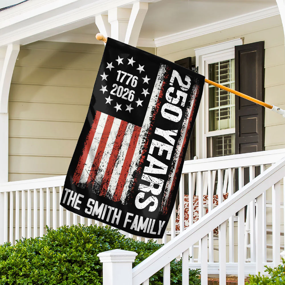 Liberty Lives In Our Home - Personalized Custom Flag - Image 4