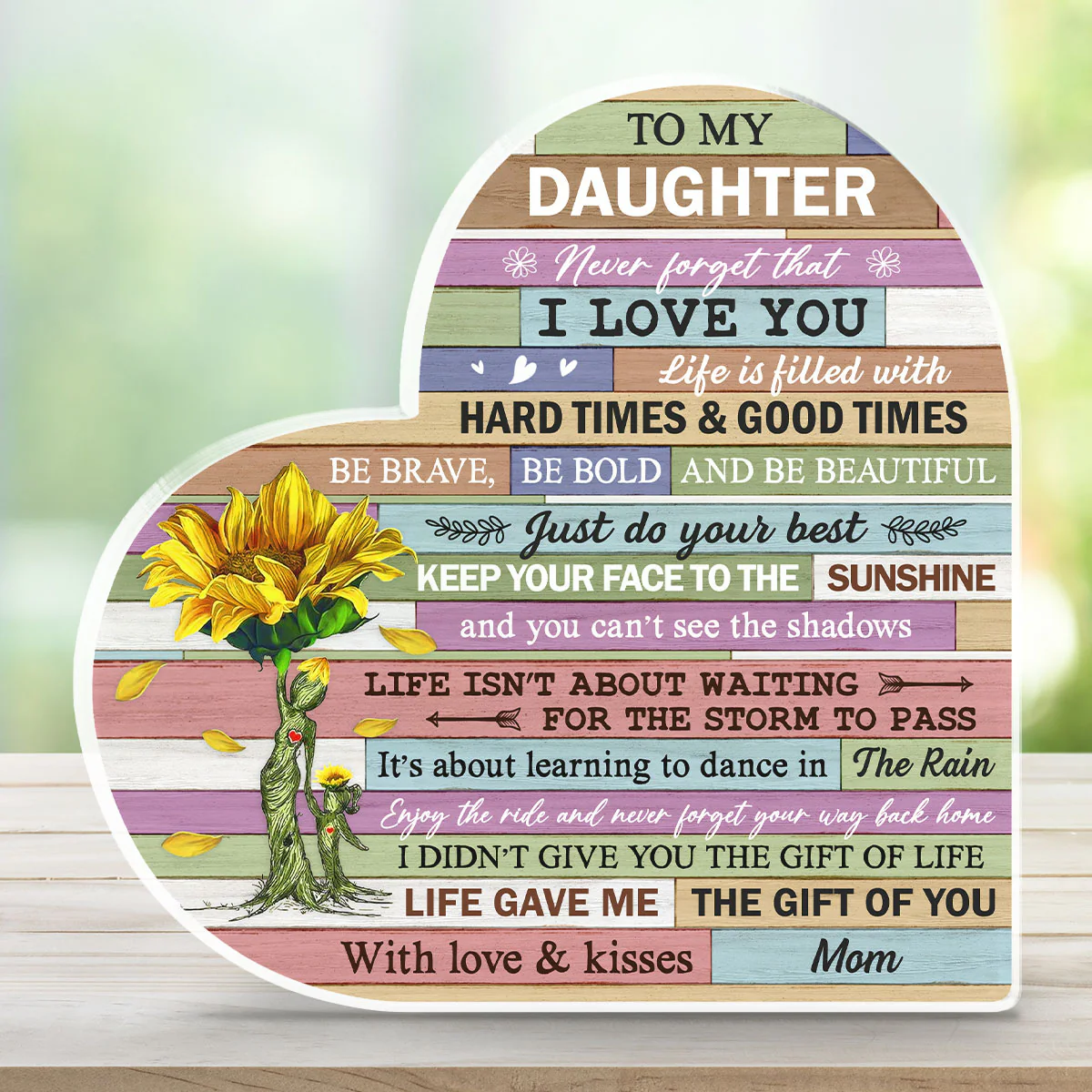 Life Gave Me The Gift Of You - Personalized Custom Acrylic Plaque - Image 2