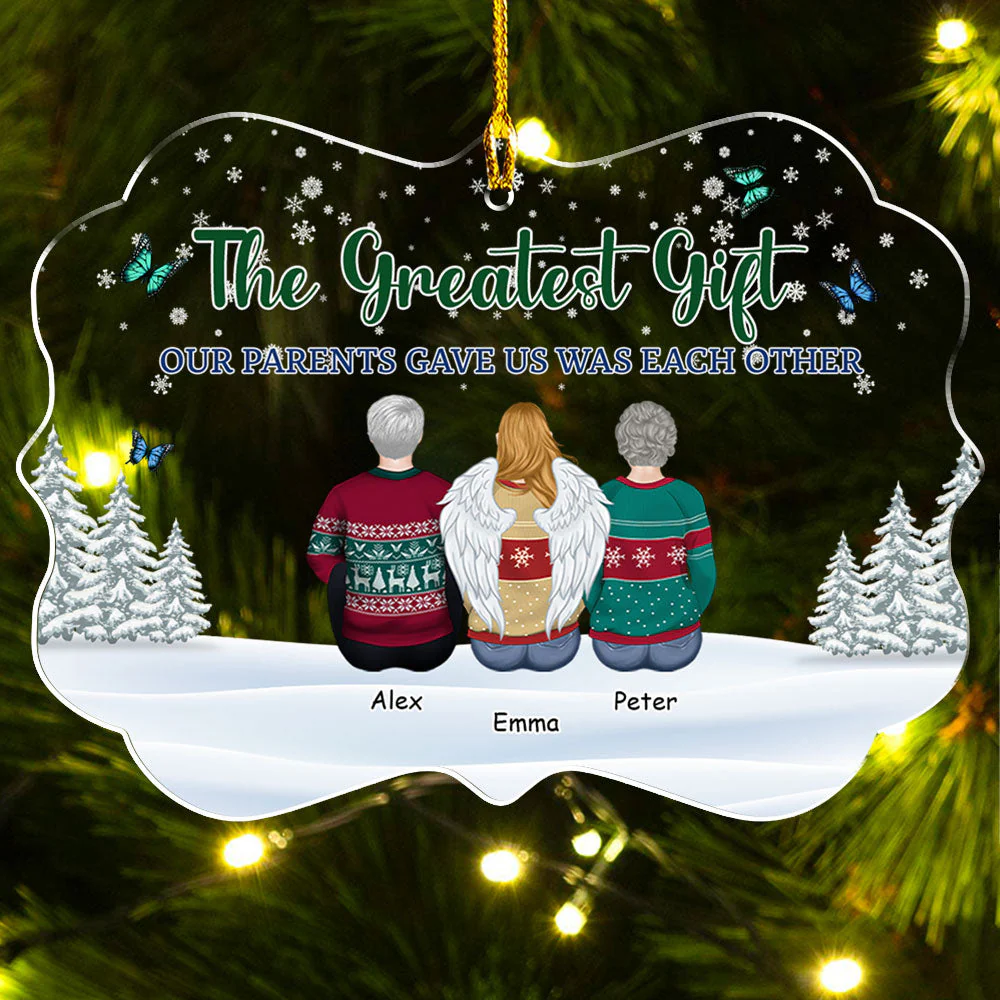 Life Is Better With - Personalized Custom Acrylic Ornament - Image 2