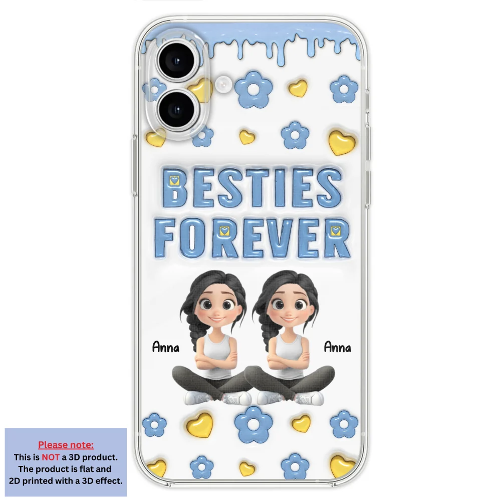 Life Is Better With True Friend Cartoonize - Personalized Custom 3D Inflated Effect Phone Case - Image 25