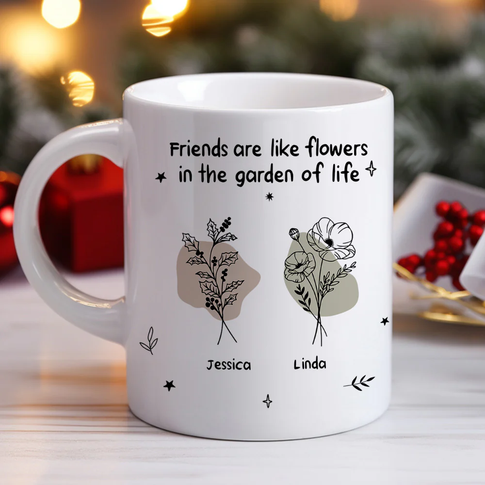 Like A Flower In The Garden Of Life - Personalized Custom Coffee Mug - Image 3