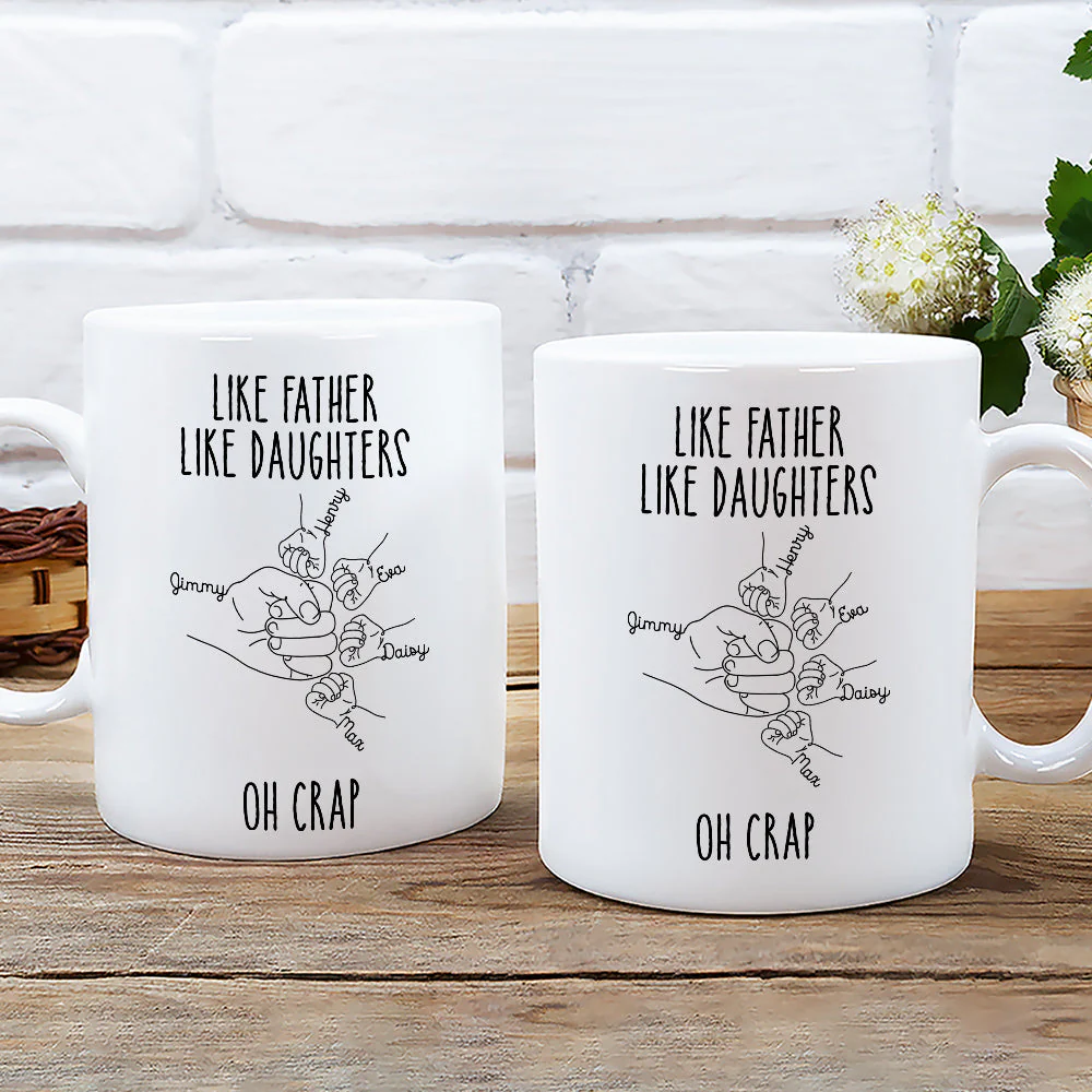 Like Father Like Daughter - Personalized Custom Coffee Mug - Image 4