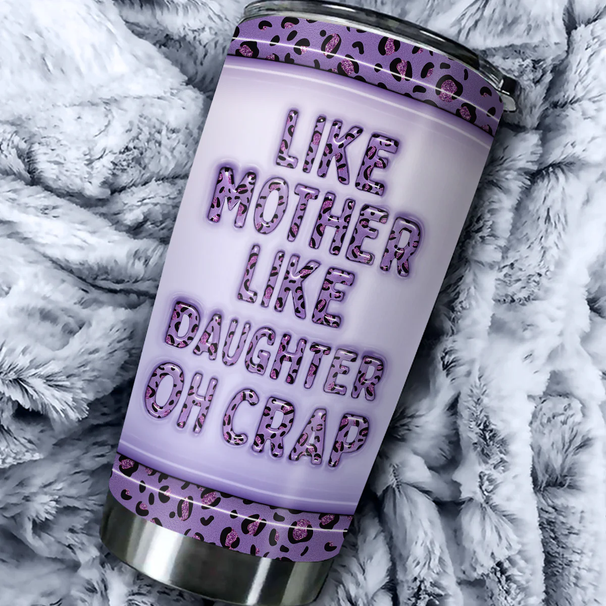 Like Mother Like Daughter - Personalized Custom 3D Inflated Effect Tumbler - Image 4