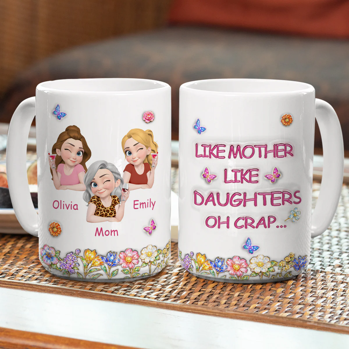 Like You Like Me Version 2 - Personalized Custom 3D Effect Mug - Image 4