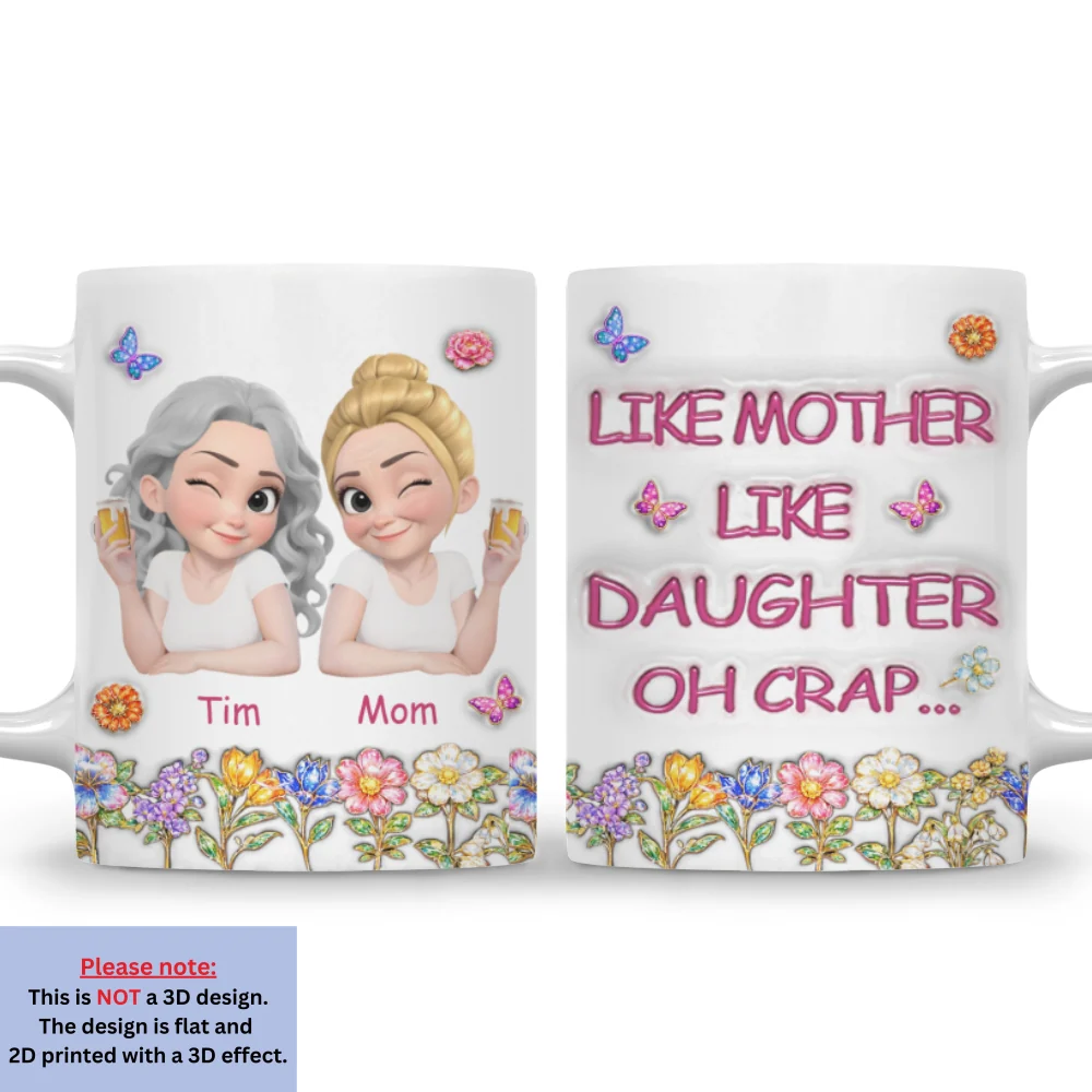 Like You Like Me Version 2 - Personalized Custom 3D Effect Mug - Image 6