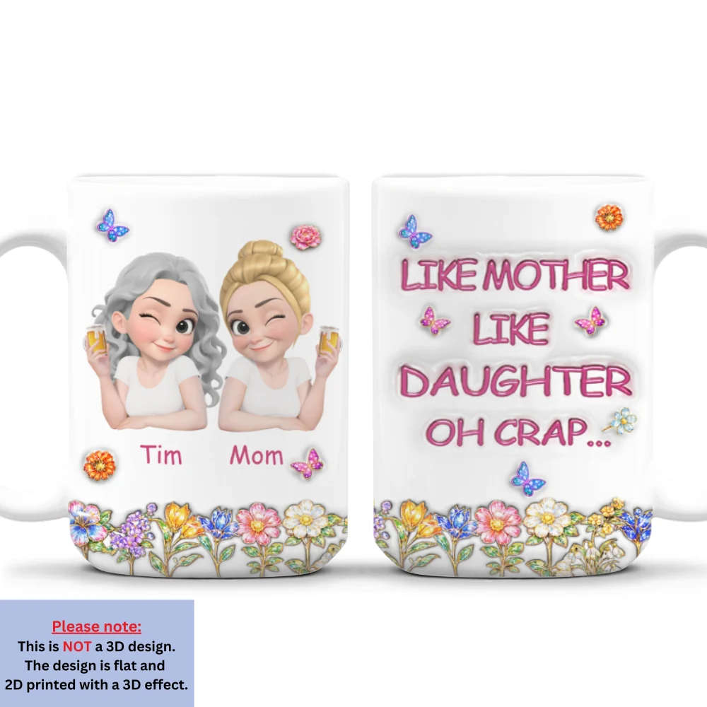 Like You Like Me Version 2 - Personalized Custom 3D Effect Mug - Image 7