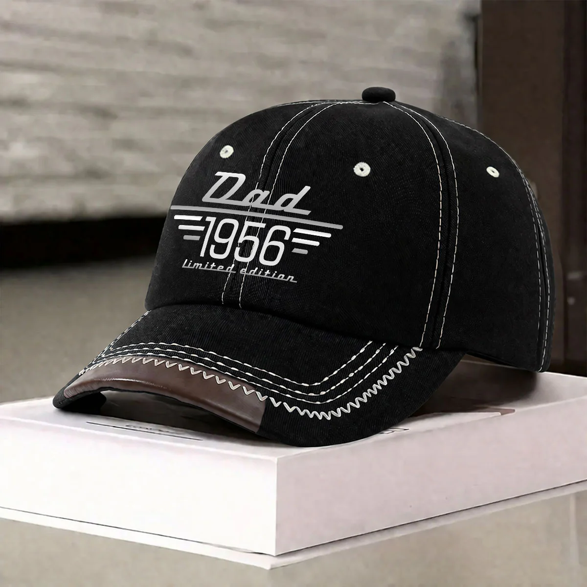 Limited Edition Daddy - Personalized Custom Vintage Soft Baseball Cap - Image 6